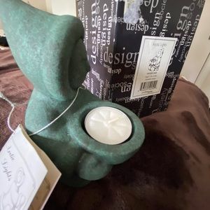 Canadiana candle holder